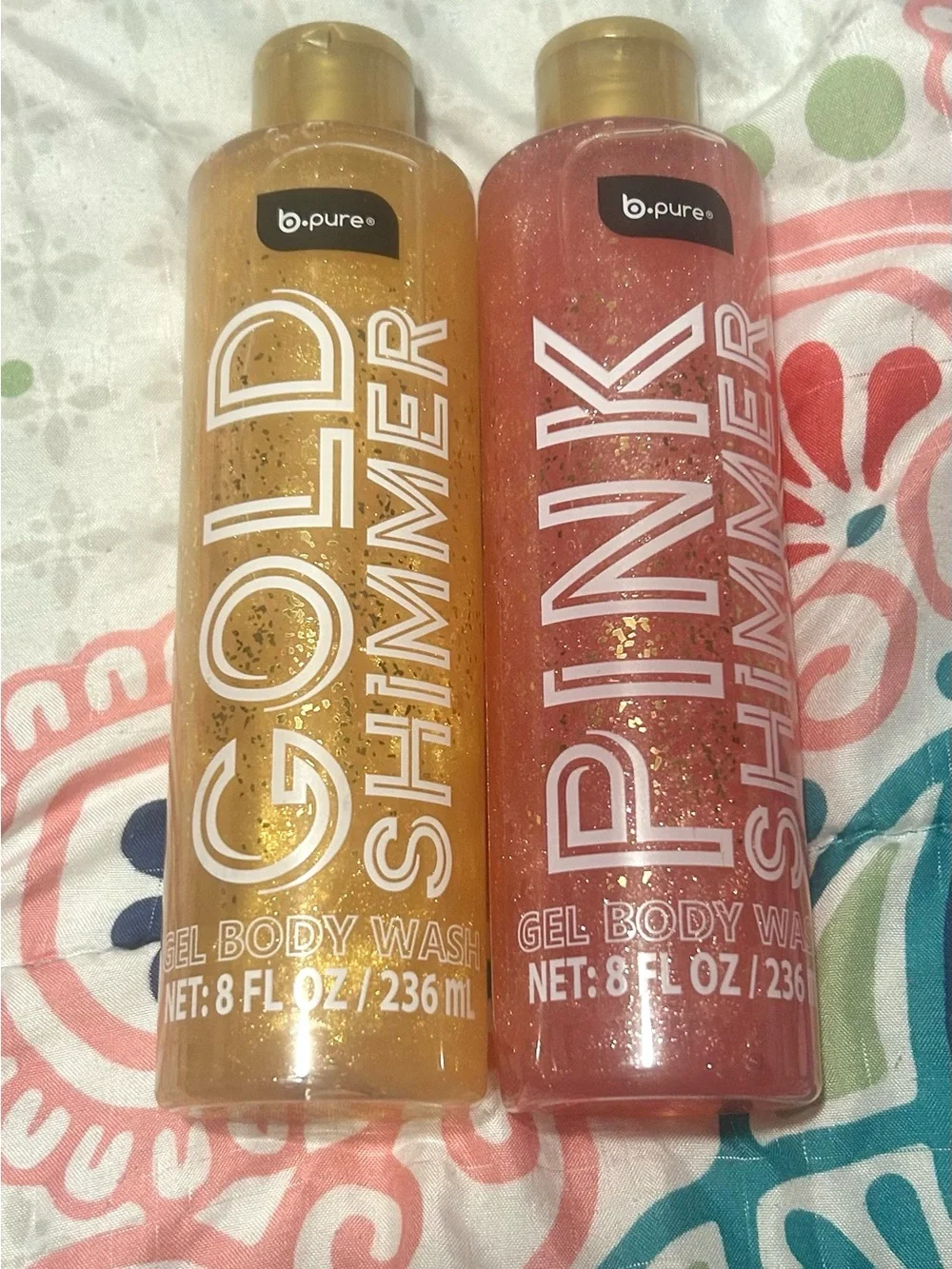 Gold & Pink Shimmer Body Gel - Dual Shimmer Glow